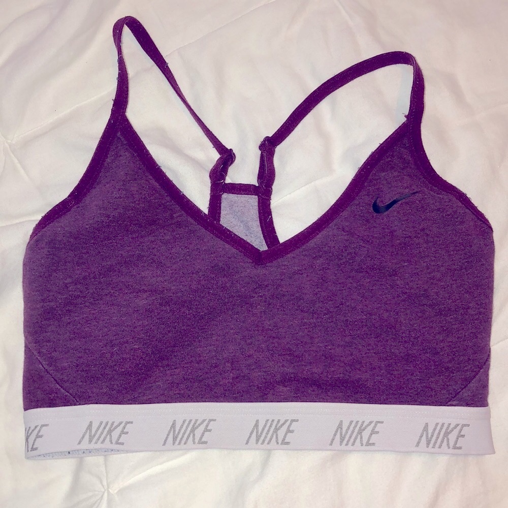 Nike sports bra purple